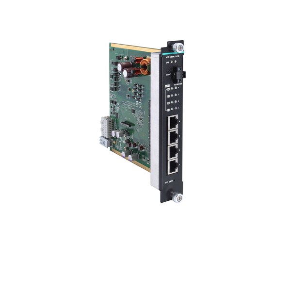 Gigabit Poe+ Ethernet Interface Module W/ 4 10/100/1000Baset(X)